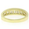 Image 9 : Honora 18K Gold 1.25 ctw Channel Elongated Princess Diamond Graduated Band Ring