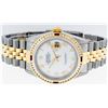 Image 5 : Rolex Mens 2 Tone 14K MOP Roman & Ruby Channel Set Diamond Datejust Wristwatch