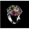 Image 4 : 11.08 ctw Tourmaline Ring - 14KT White Gold