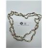 Image 2 : Very Unusual 52" White Victorian Glass Bead Necklace 1890's