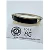 Image 2 : Sterling and Black Onyx (?) Bracelet. Hook Catch