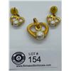 Image 2 : 3 pc Earrings & Pendant1970's. Signed Park Lane Set.