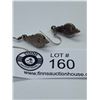 Image 2 : Very Nice Pair of Sterling & Garnet Teardrop Earrings