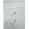 Image 2 : Unusual Gold Plated " Zipper " Necklace