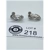 Image 2 : Pair of Vintage 1950's Signed Sterling Earrings