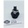Image 2 : Nice Quality Sterling Silver and Large Cubic Zirconia Dress Ring