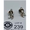 Image 2 : A Pair of Vintage 1950's Sterling Silver Earrings by " Bond Boyd"
