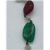 Image 2 : Antique Early 1900's Polished Stones Necklace As Found