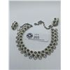 Image 1 : An Incredible Signed " Coro" Necklace and Earrings Set. 1950's Gold Filled