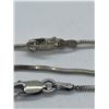 Image 2 : 2 Quality Italian Sterling Silver Chains