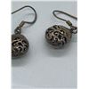 Image 2 : Pair of Sterling Pierced Ball Earrings