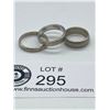 Image 1 : 3 Sterling Silver Rings/Bands