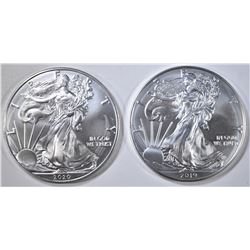 2019 & 2020 BU AMERICAN SILVER EAGLES