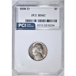 1950-D JEFFERSON NICKEL, PCI SUPERB GEM BU