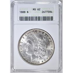 1888 MORGAN DOLLAR, ANACS MS-62
