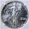 Image 2 : 1991 AMERICAN SILVER EAGLE, NGC MS-69
