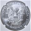 Image 3 : 2002 AMERICAN SILVER EAGLE, NGC MS-69