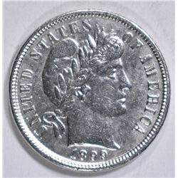 1899 BARBER DIME  AU/BU