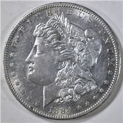 1884-S MORGAN DOLLAR  CH AU