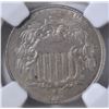 Image 2 : 1866 RAYS SHIELD NICKEL  NGC MS-61