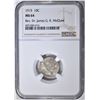 Image 1 : 1915 BARBER DIME  NGC MS-64