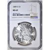 Image 1 : 1889-S MORGAN DOLLAR  NGC MS-62