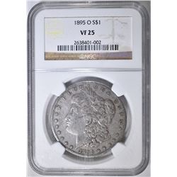 1895-O MORGAN DOLLAR  NGC VF-25