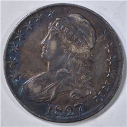 1827 BUST HALF DOLLAR  XF/AU  COLOR
