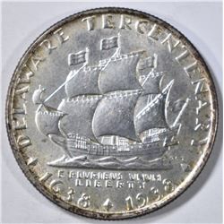1936 DELAWARE COMMEM HALF DOLLAR  BU