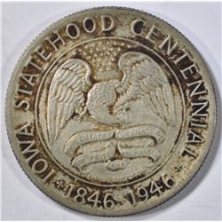 1946 IOWA COMMEM HALF DOLLAR  XF