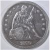 Image 1 : 1870-CC SEATED LIBERTY DOLLAR  XF  SCRATCH