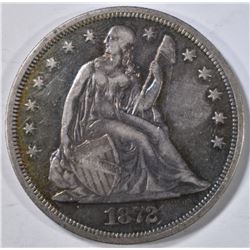 1872-CC SEATED LIBERTY DOLLAR  XF  VERY RARE