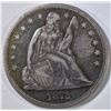 Image 1 : 1872-CC SEATED LIBERTY DOLLAR  XF  VERY RARE