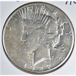 1927-S PEACE DOLLAR AU