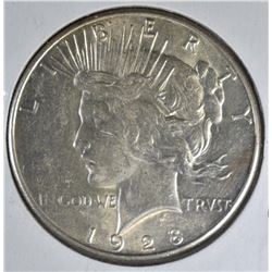 1928-S PEACE DOLLAR AU/BU