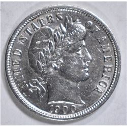 1900-S BARBER DIME  BU