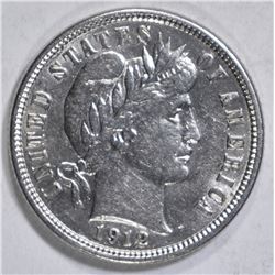 1912 BARBER DIME  BU