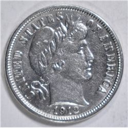 1912-D BARBER DIME  AU