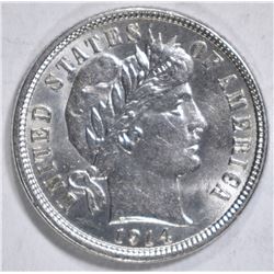 1914-D BARBER DIME  CH BU