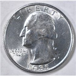 1935-S WASHINGTON QUARTER  CH BU