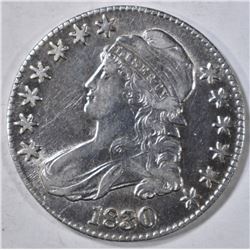 1830 BUST HALF DOLLAR  AU