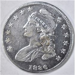1836 BUST HALF DOLLAR  XF/AU