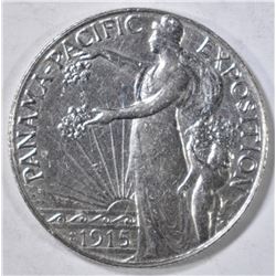 1915-S PAN PAC COMMEM HALF DOLLAR  AU