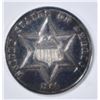 Image 1 : 1864 3 CENT SILVER  GEM PROOF