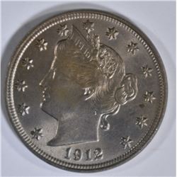 1912 LIBERTY NICKEL  CH BU