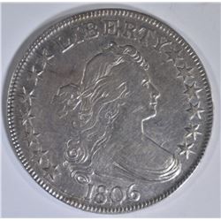 1806 BUST HALF DOLLAR  AU  TYPICAL STRIKE
