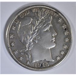 1913-D BARBER HALF DOLLAR  CH AU