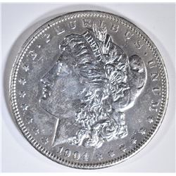 1904-S MORGAN DOLLAR  BU  OLD CLEANING