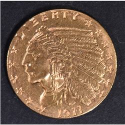 1911-D $2.5 GOLD INDIAN  BU  STRONG D