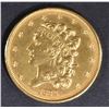 Image 1 : 1834 $5 GOLD LIBERTY  NICE BU   PLAIN 4